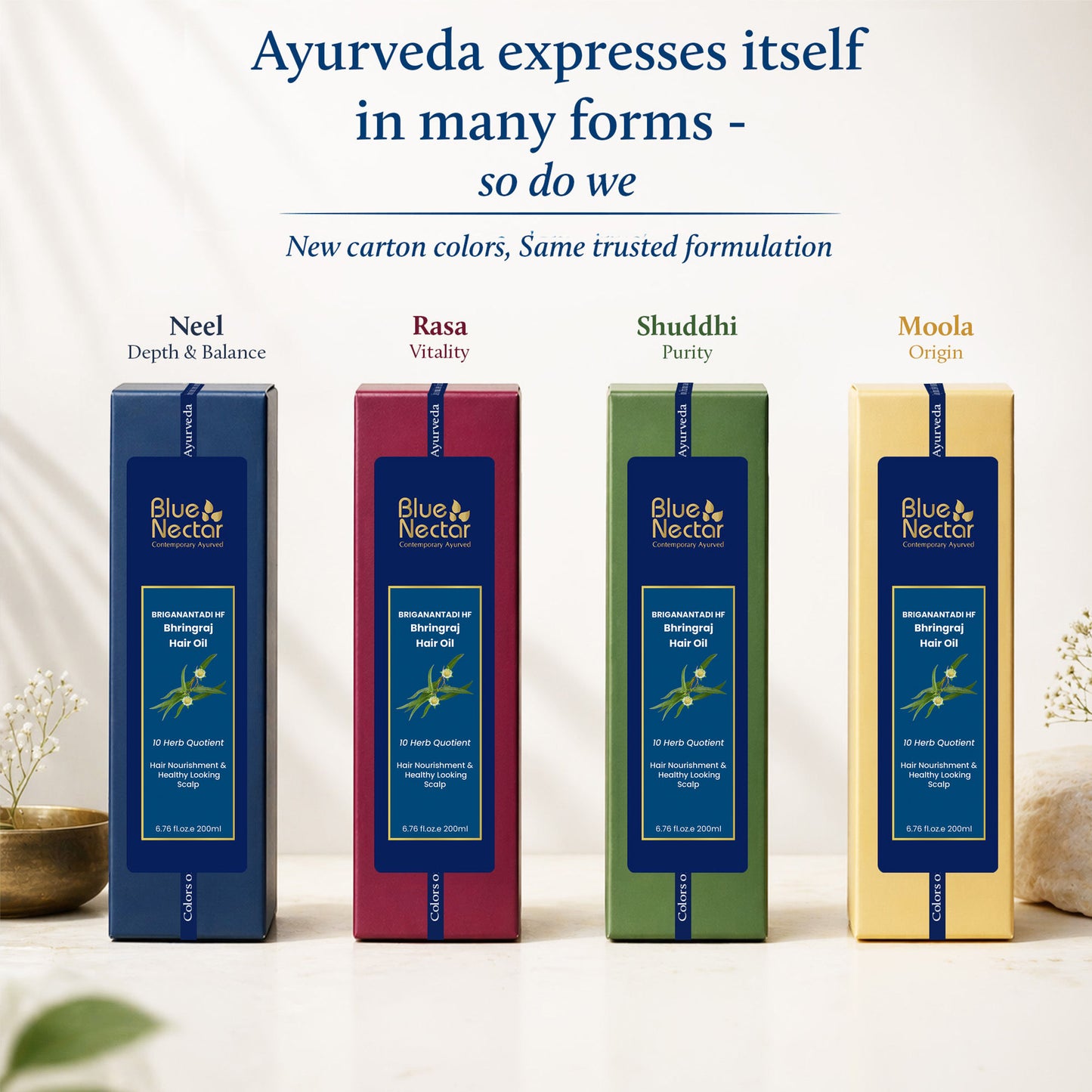 Blue Nectar Briganantadi - Hf Bringha Hair Fall Control & Healthy Scalp Hair Oil