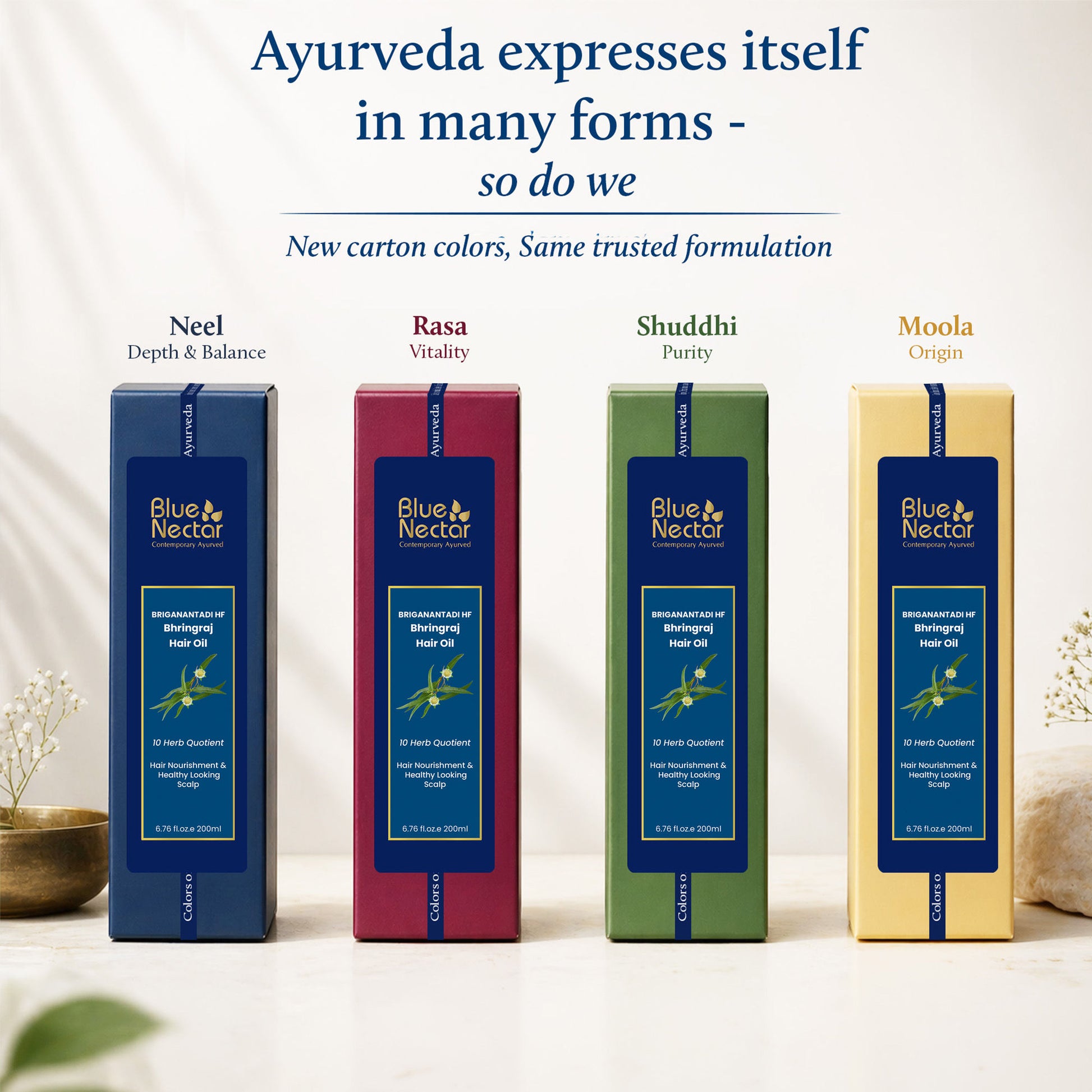Blue Nectar Briganantadi - Hf Bringha Hair Fall Control & Healthy Scalp Hair Oil