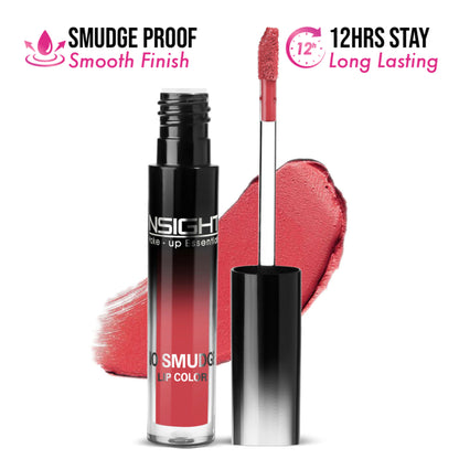Insight Cosmetics No Smudge Lip Color, 12hr Long Wear Creamy Velvet Finish, Transfer Proof Formula - Fiji