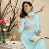 Dhiyona IE Women Floral Embroidered Regular Thread Work Pure Cotton Kurta with Trousers & With Dupatta