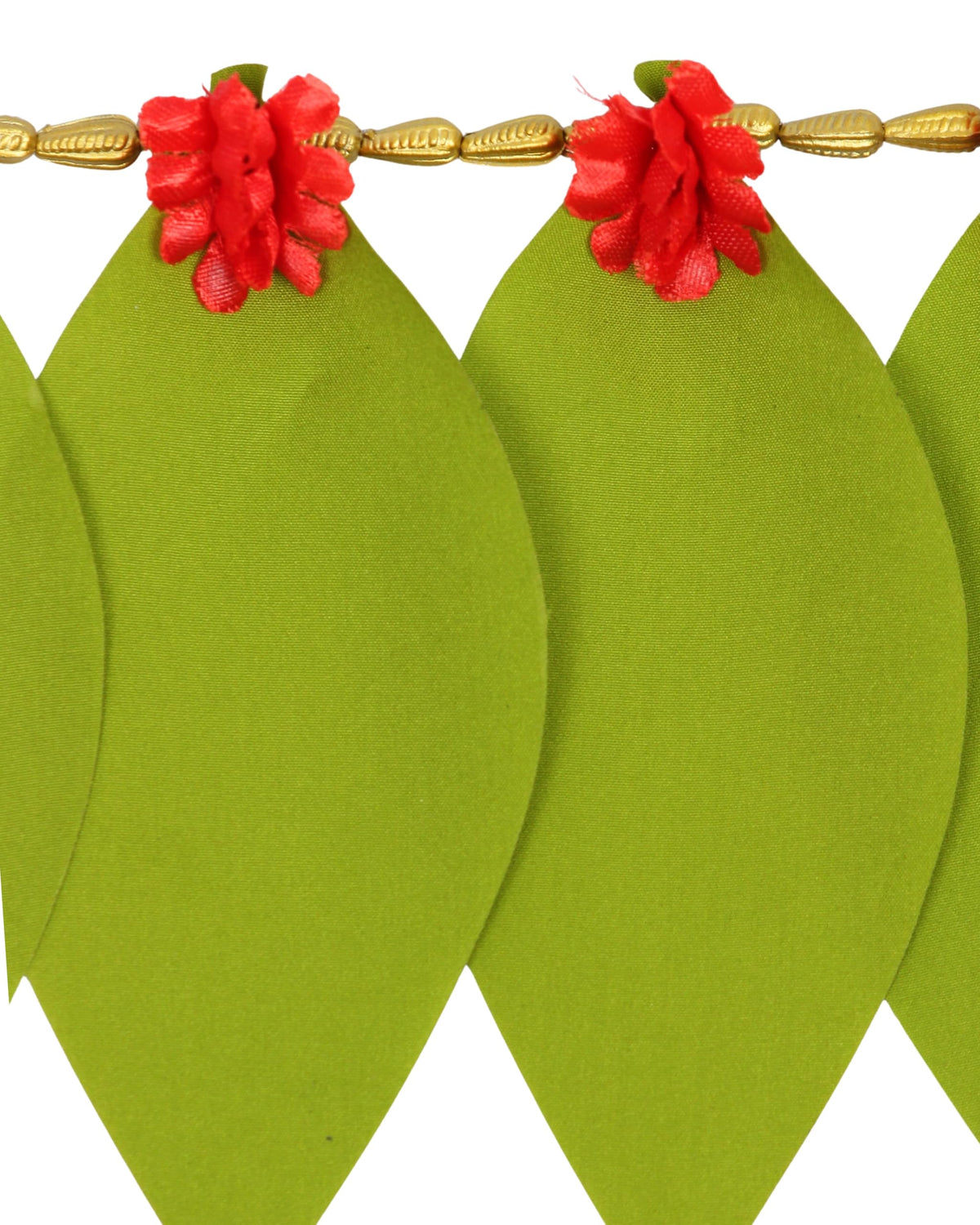 Toran for Main Door Entrance, Handmade Mango Leaf Toran, Traditional Bandarwal for Festival, Pooja, Wedding & Home Decor, Artificial Leaf Door Hanging (42 x 6 Inches, Green)