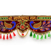 Embroidery Handmade Peacock Toran, 3 Ft Length, Multicolour, Beads, Fabric, Straight