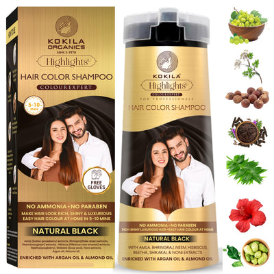 Kokila Shampoo For Men & Women, No Ammonia, No Paraben