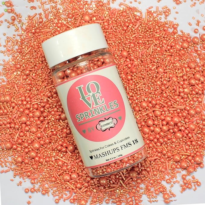 Confect Rose Gold | Sprinkles Bottle for Decoration Bottle