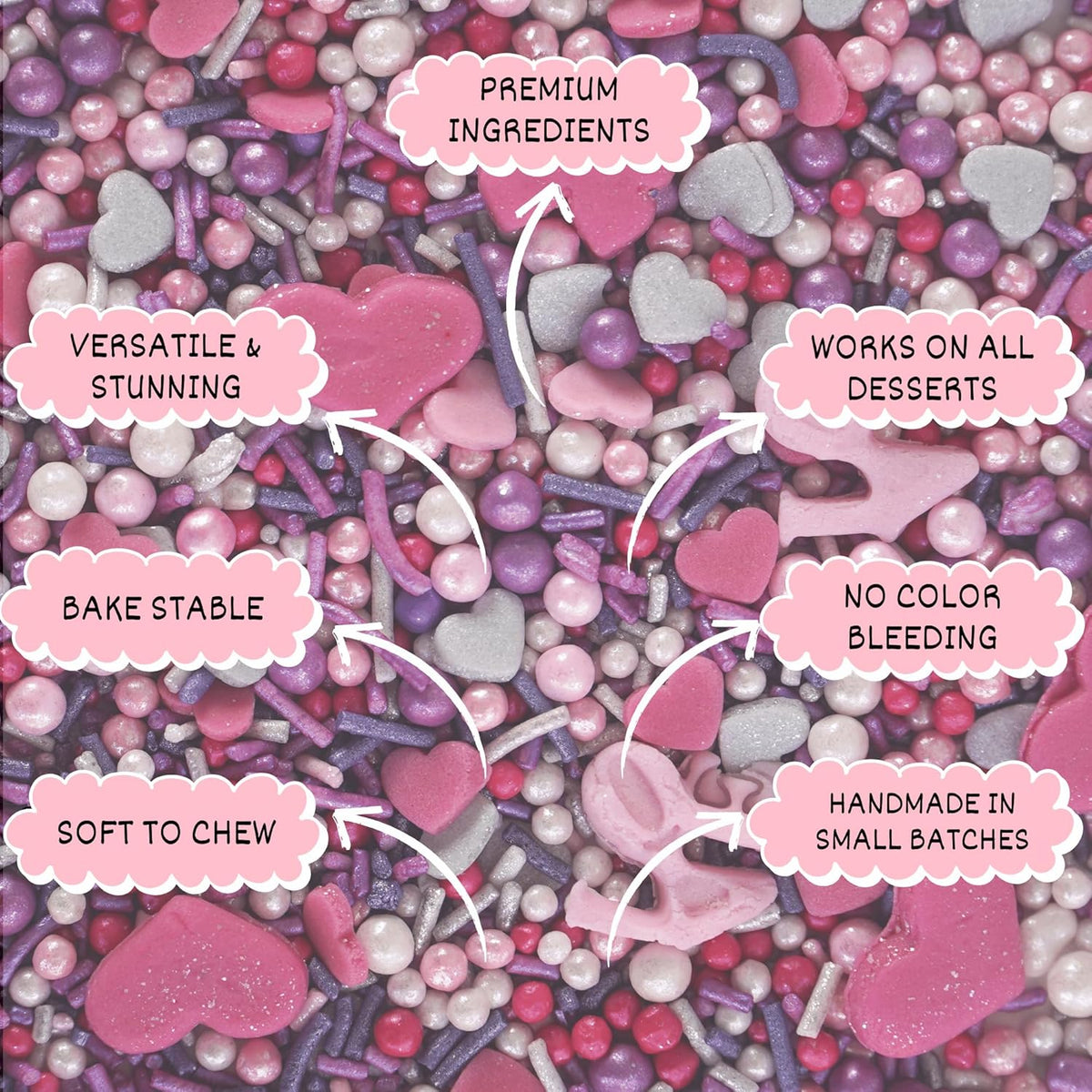 Confect Valentine's Day Sprinkles for Decoration 02