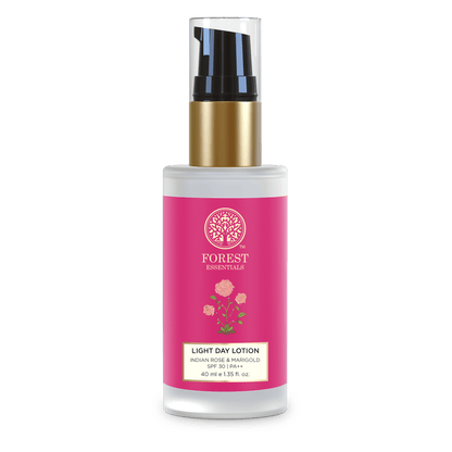 Forest Essentials Light Day Lotion Indian Rose & Marigold With SPF 30 Daily Moisturiser For Dry Skin