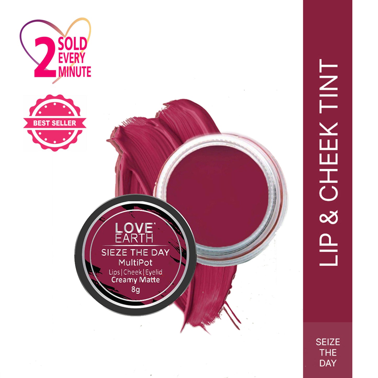 Love Earth Multipot Lip and Cheek Tint - Sieze The Day