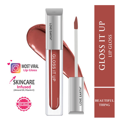Love Earth Lip Gloss High Shine And Glossy Finish - Beautiful Thing