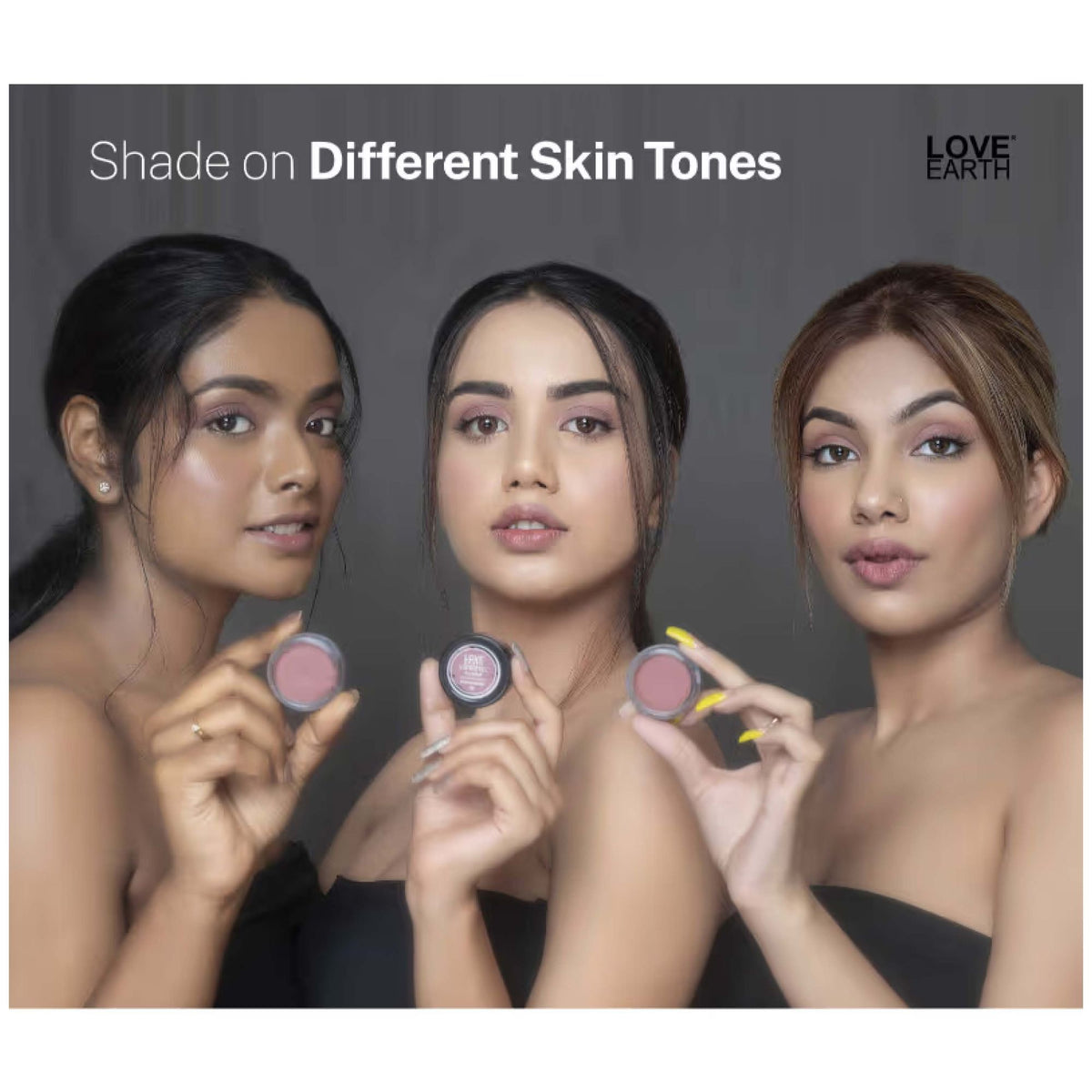 Love Earth Multipot Lip and Cheek Tint in a compact container with a creamy, pigmented formula and natural finish.