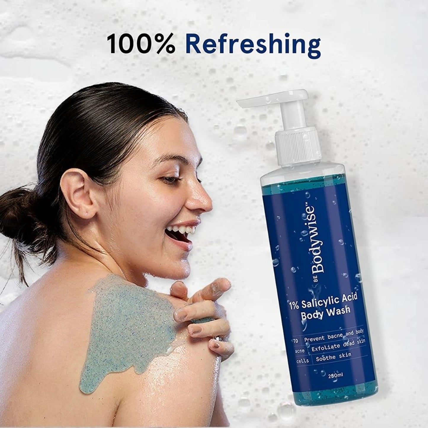 Be Bodywise Face & Body Acne Kit (1% Salicylic Acid Body Wash + Anti Acne Face Wash)