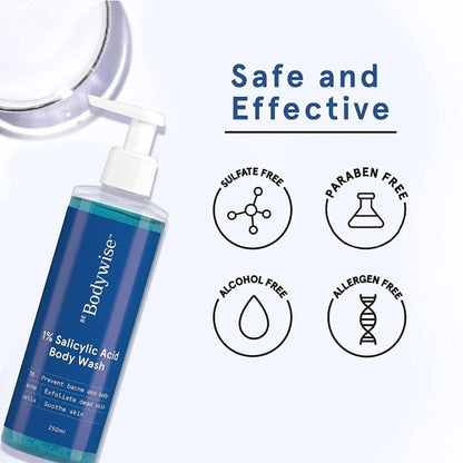 Be Bodywise Face & Body Acne Kit (1% Salicylic Acid Body Wash + Anti Acne Face Wash)