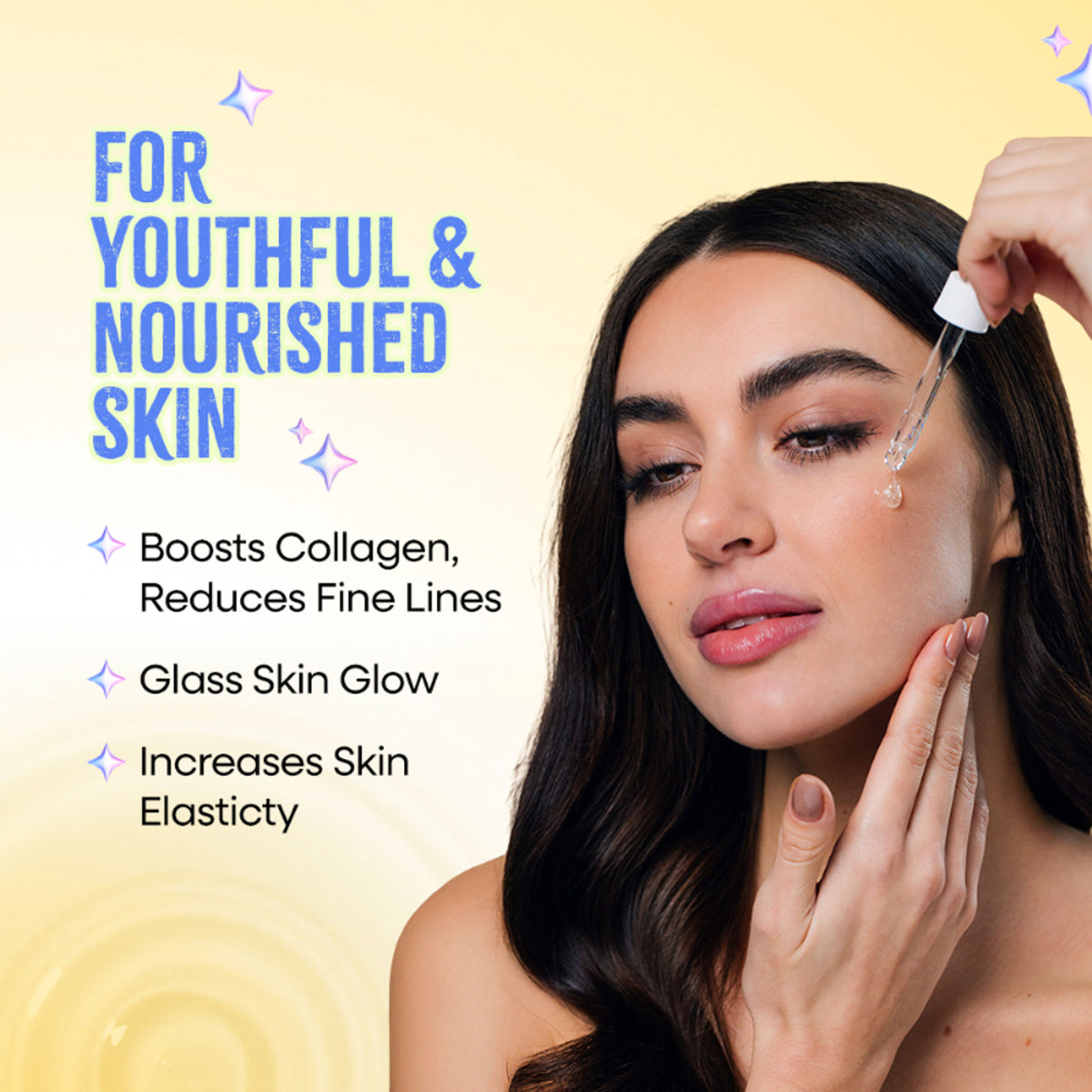 Nykaa Naturals Skin Potion 24K Gold Collagen Boosting Face Oil Serum with Squalene