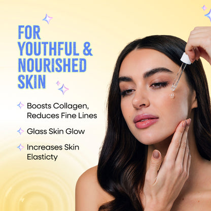 Nykaa Naturals Skin Potion 24K Gold Collagen Boosting Face Oil Serum with Squalene
