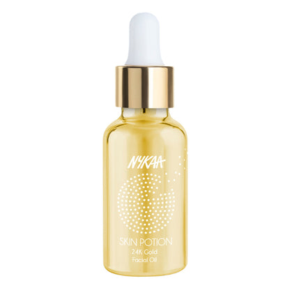 Nykaa Naturals Skin Potion 24K Gold Collagen Boosting Face Oil Serum with Squalene