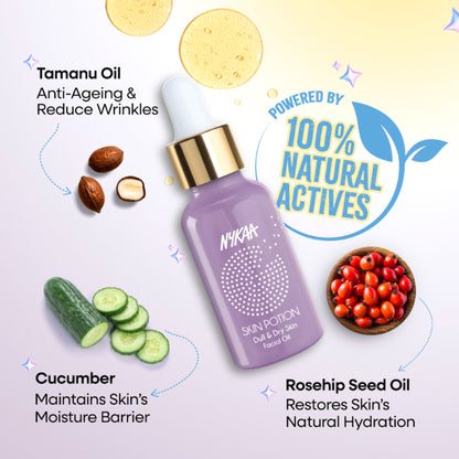 Nykaa Naturals Skin Potion Dull & Dry Skin Facial Oil