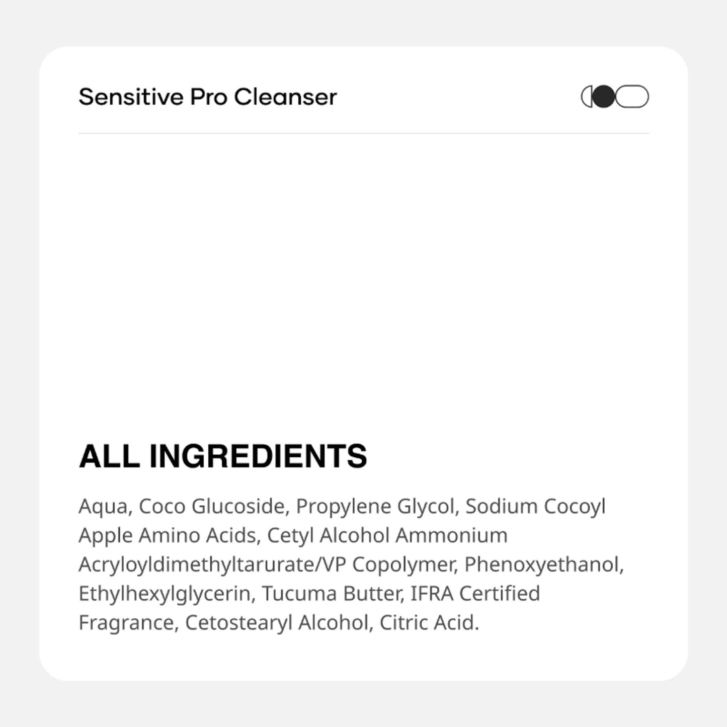 Cureskin Sensitive Pro Cleanser With Tucuma Butter & Apple Extracts