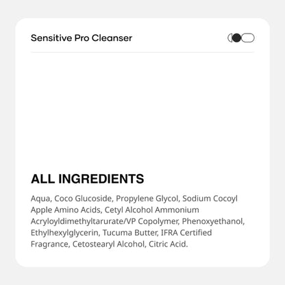 Cureskin Sensitive Pro Cleanser With Tucuma Butter & Apple Extracts