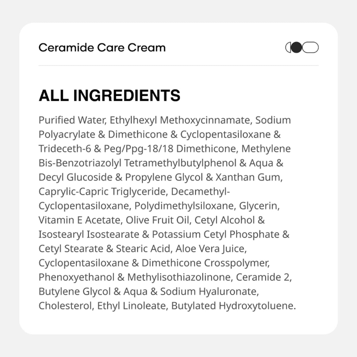 Cureskin Ceramide Care Cream SPF 40 PA+++ moisturizer with anti-aging and skin barrier strengthening benefits, shown in a jar.