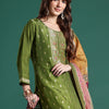 Indyancart IE Ethnic Motifs Kurta with Trousers & Dupatta