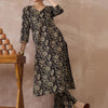 Dhiyona IE Women Floral Printed Regular Pure Cotton Kurta with Trousers