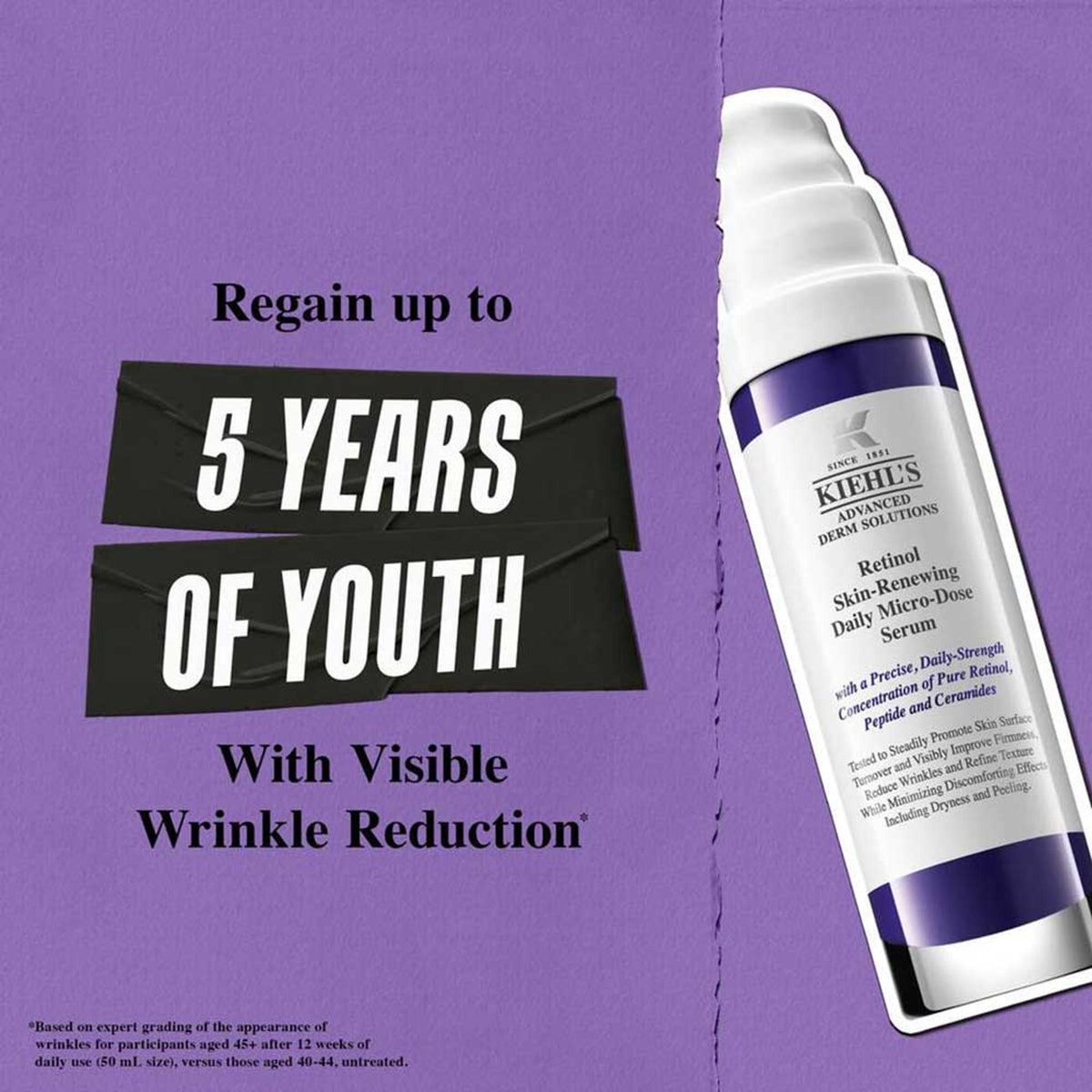 Kiehl's Micro-Dose Anti-Aging Retinol Serum - With Ceramides and Peptide