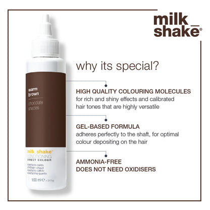 Milkshake Ammonia Free Conditioning Direct Color - Warm Brown