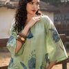 Dhiyona IE Floral Printed Pure Cotton Tunic With Trousers Co-Ords