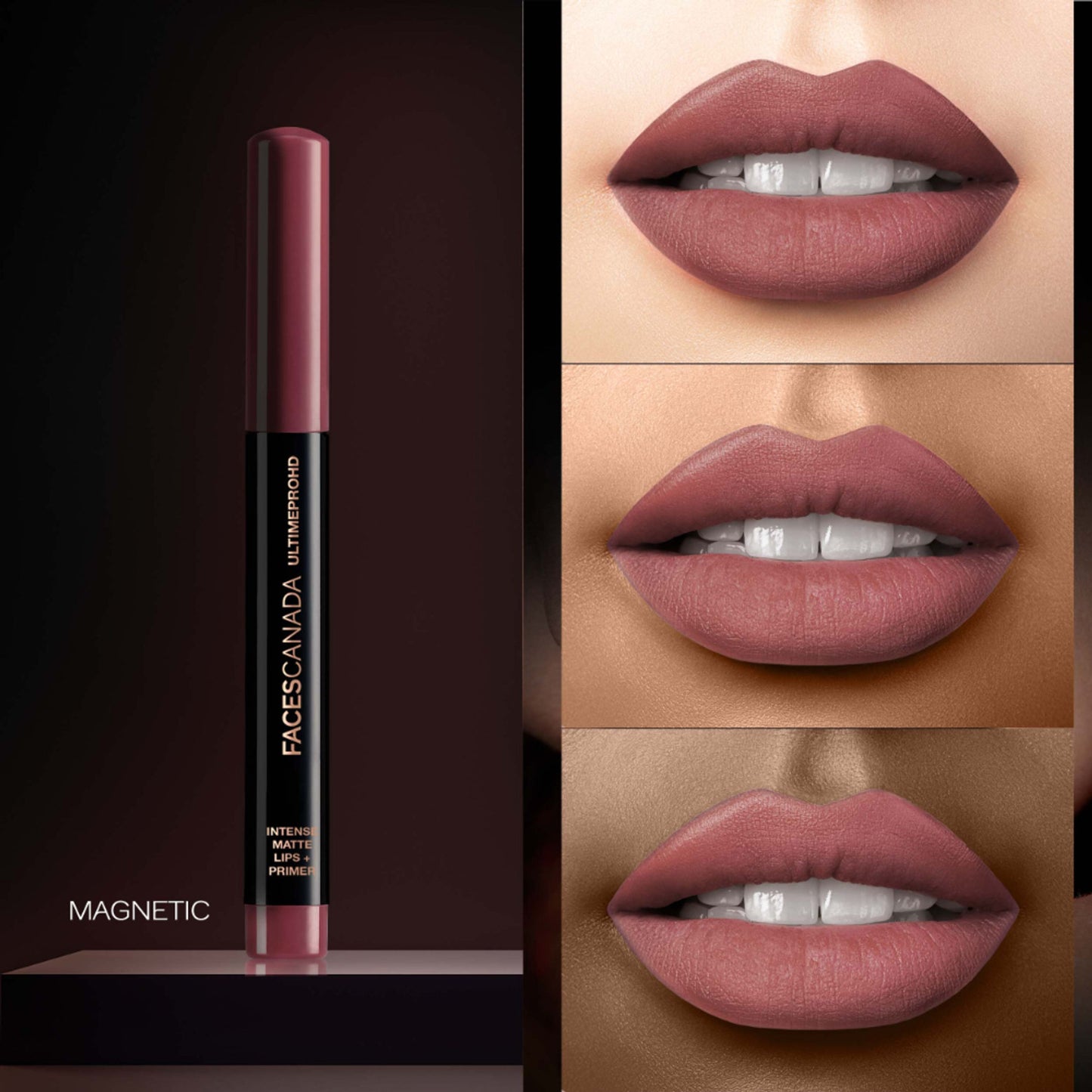 Faces Canada Ultime Pro HD Intense Matte Lips + Primer - Magnetic 02