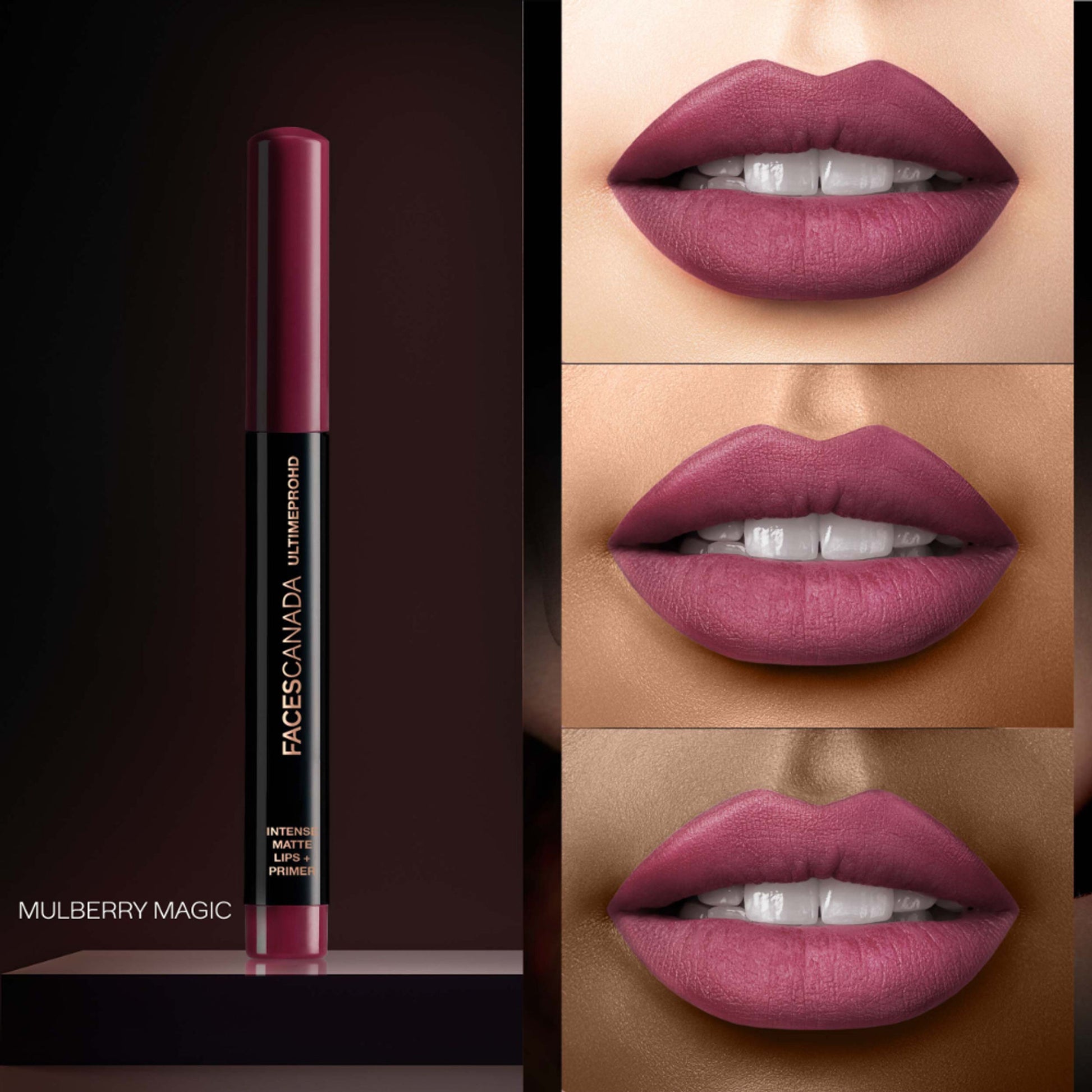 Faces Canada Ultime Pro HD Intense Matte Lips + Primer - Mulberry Magic 17