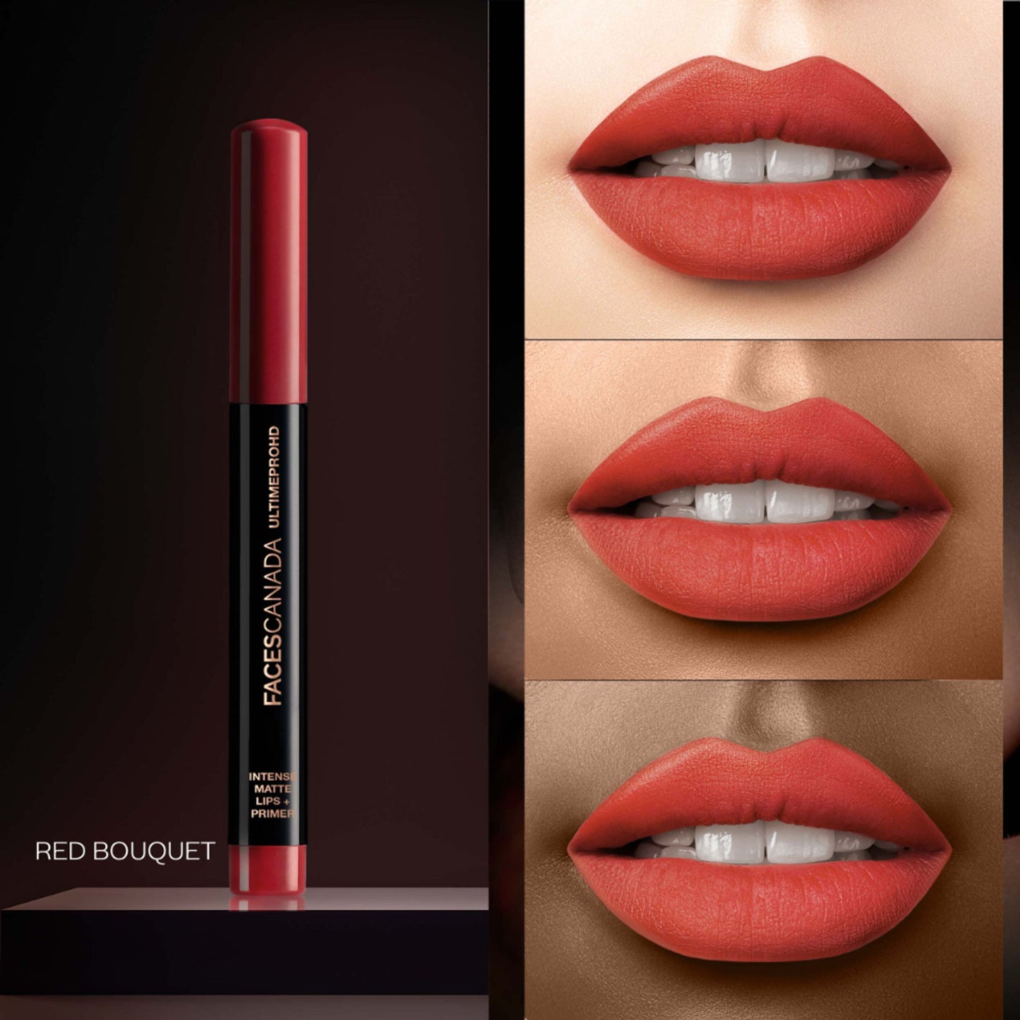 Faces Canada Ultime Pro HD Intense Matte Lips + Primer - Red Bouquet 18
