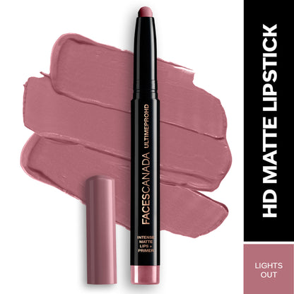 Faces Canada Ultime Pro HD Intense Matte Lips + Primer - Lights Out 24