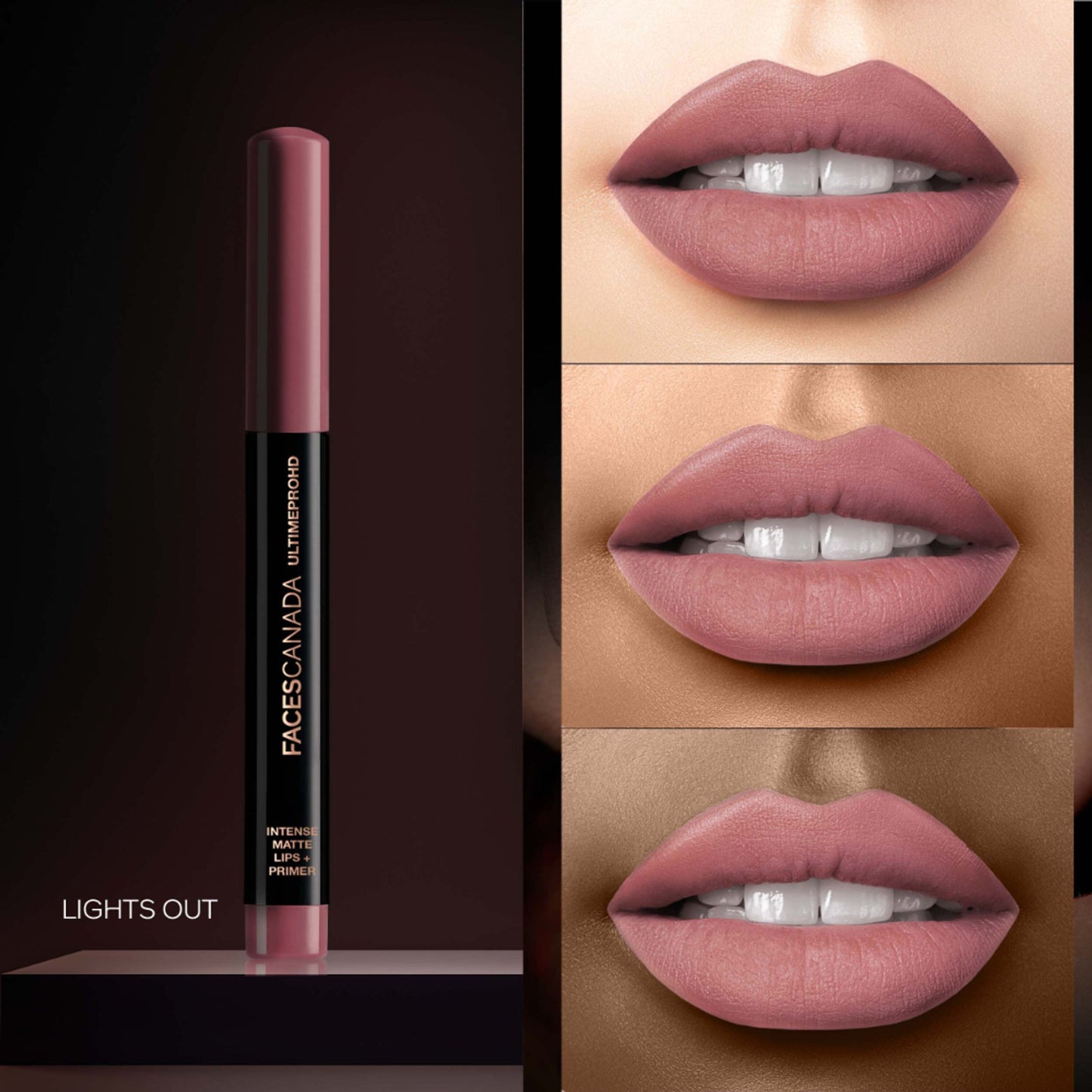 Faces Canada Ultime Pro HD Intense Matte Lips + Primer - Lights Out 24