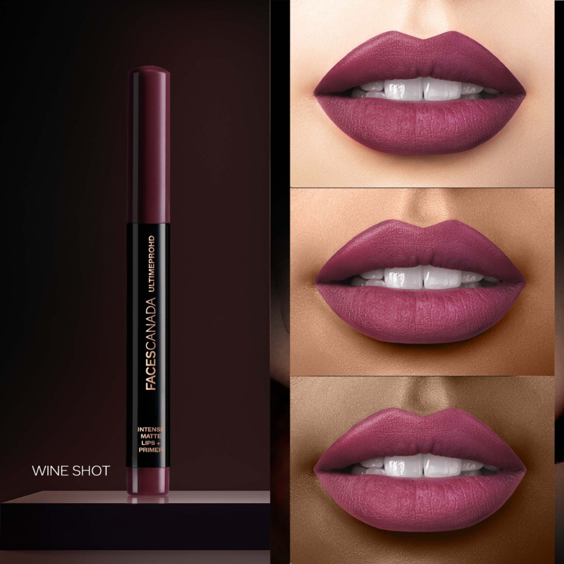Faces Canada Ultime Pro HD Intense Matte Lips + Primer - Wine Shot 26
