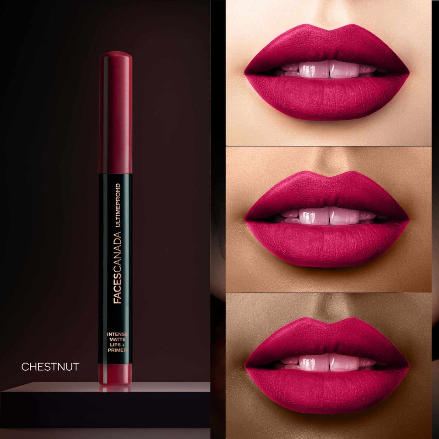 Faces Canada Ultime Pro HD Intense Matte Lips + Primer - Chestnut 27