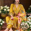 Dhiyona IE Women Floral Embroidered Panelled Thread Work Kurta with Trousers & With Dupatta
