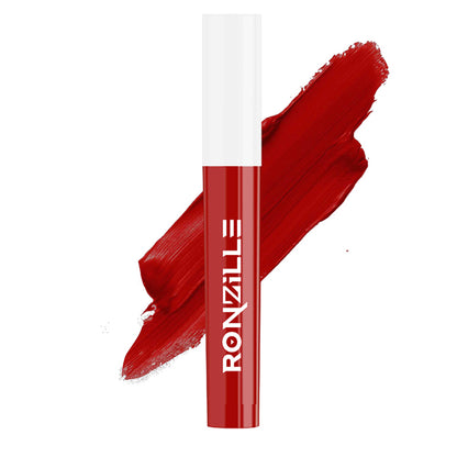 Ronzille Non Transfer Matte Liquid Lipstick Plus Lip Gloss Reds And Maroons Pack Of 4