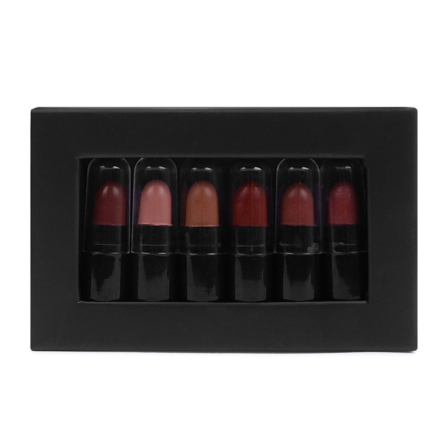 Ronzille Too Glam To Give A Damn Bullet Lipstick Set Of 6 - Nude Edition