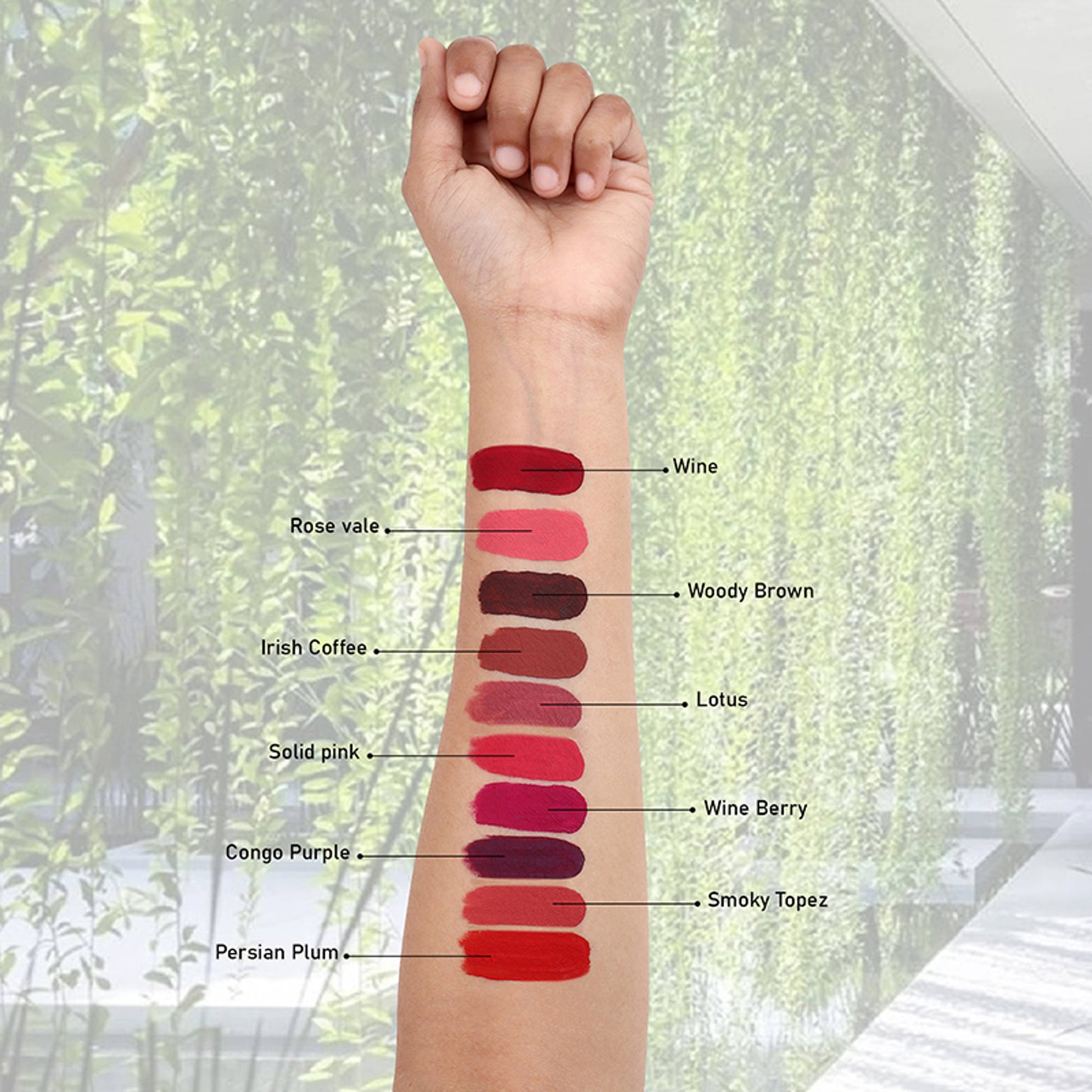 Ronzille Long Lasting Waterproof Non Transfer Mini Liquid Matte Lipstick Kit - Set Of 10
