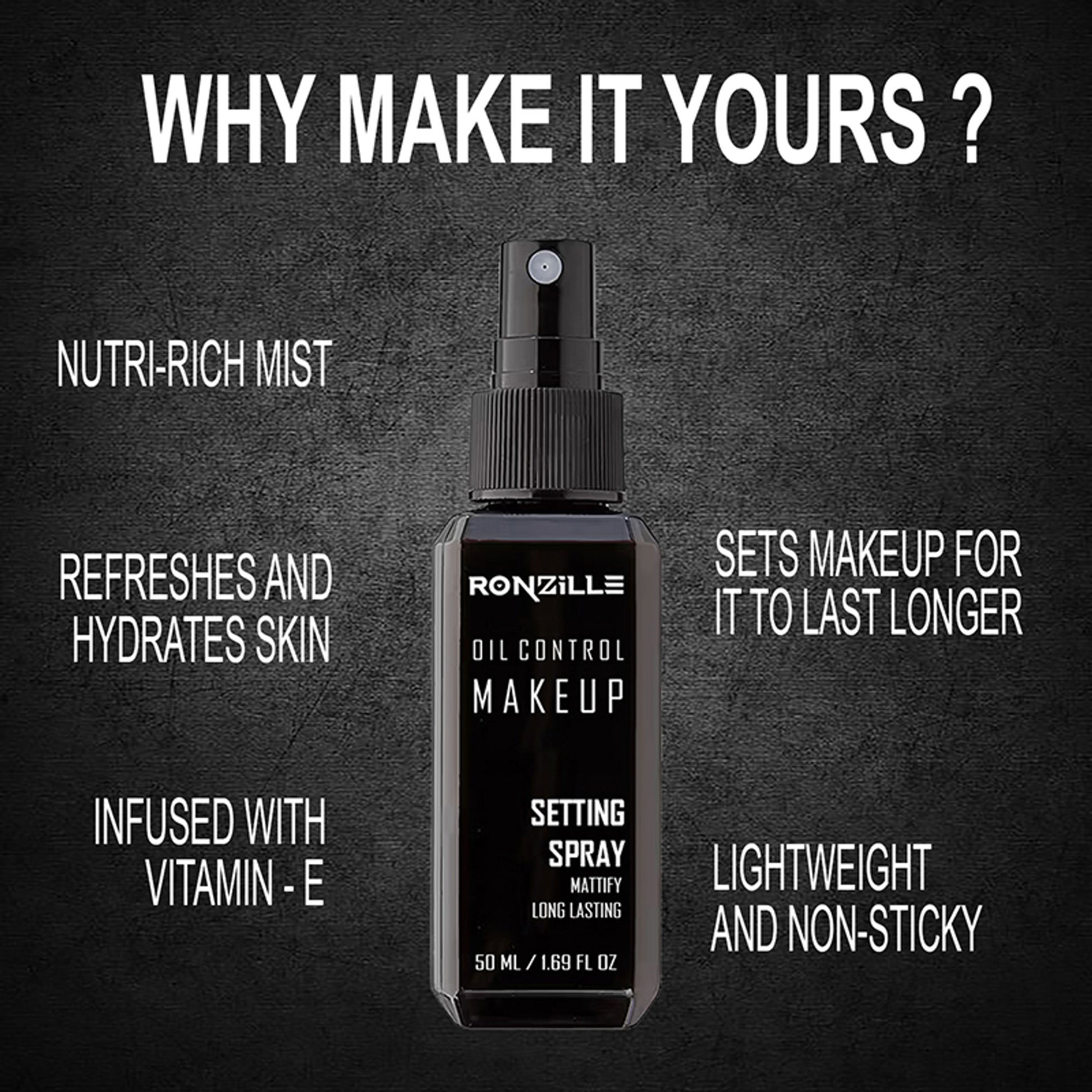 Ronzille Oil Control Makeup Setting Spary