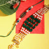 Dhiyona Unisex Set of 2 Beaded Bhai Bhabhi Rakhis With Roli & Chawal