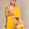 Dhiyona VA Women's Ethnic Motifs Printed Regular Beads and Stones Pure Cotton Kurta with Trousers & With Dupatta