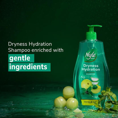 Nyle Naturals Silky & Smooth Anti Hairfall Shampoo with Goodness Of Tulsi & Amla