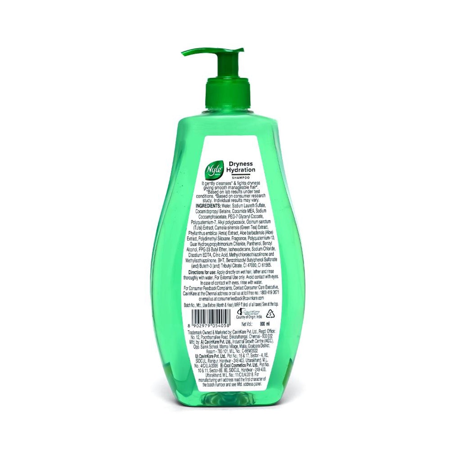 Nyle Naturals Silky & Smooth Anti Hairfall Shampoo with Goodness Of Tulsi & Amla