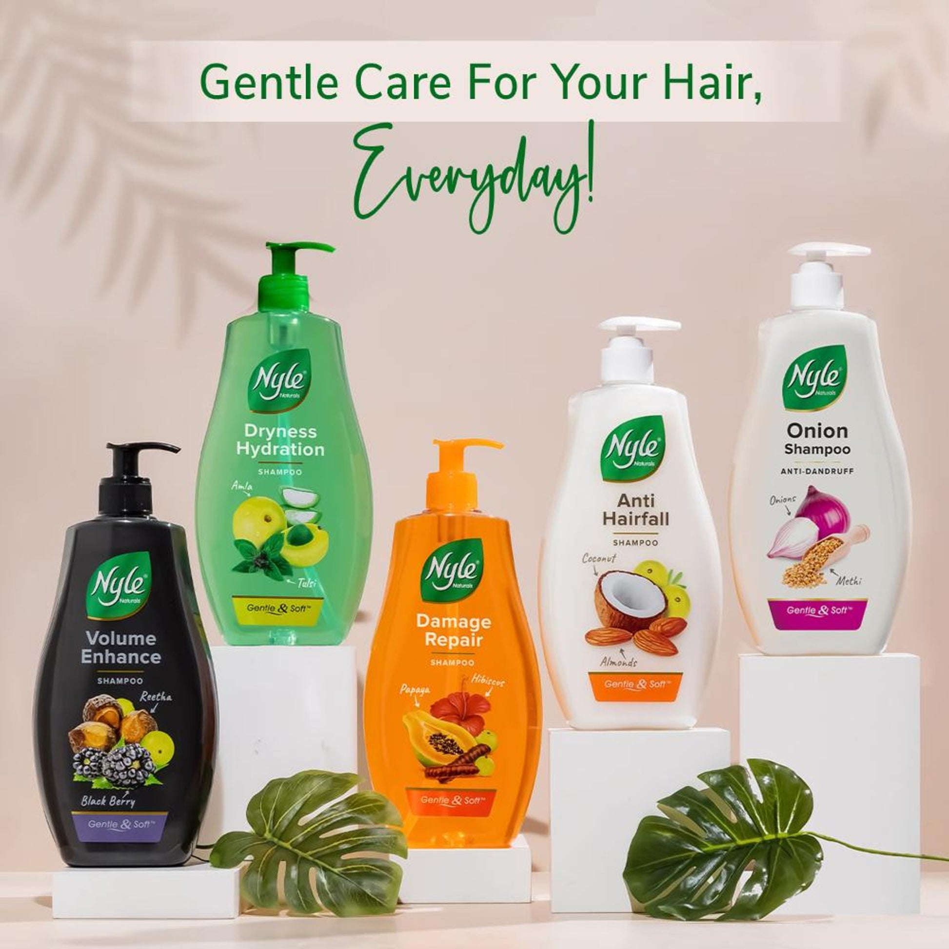 Nyle Naturals Anti Dandruff Shampoo with Goodness Of Onion & Methi