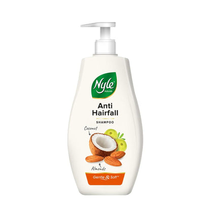 Nyle Naturals Anti-Hairfall Shampoo, With Coconut Milk, Badam and Amla, Gental & Soft