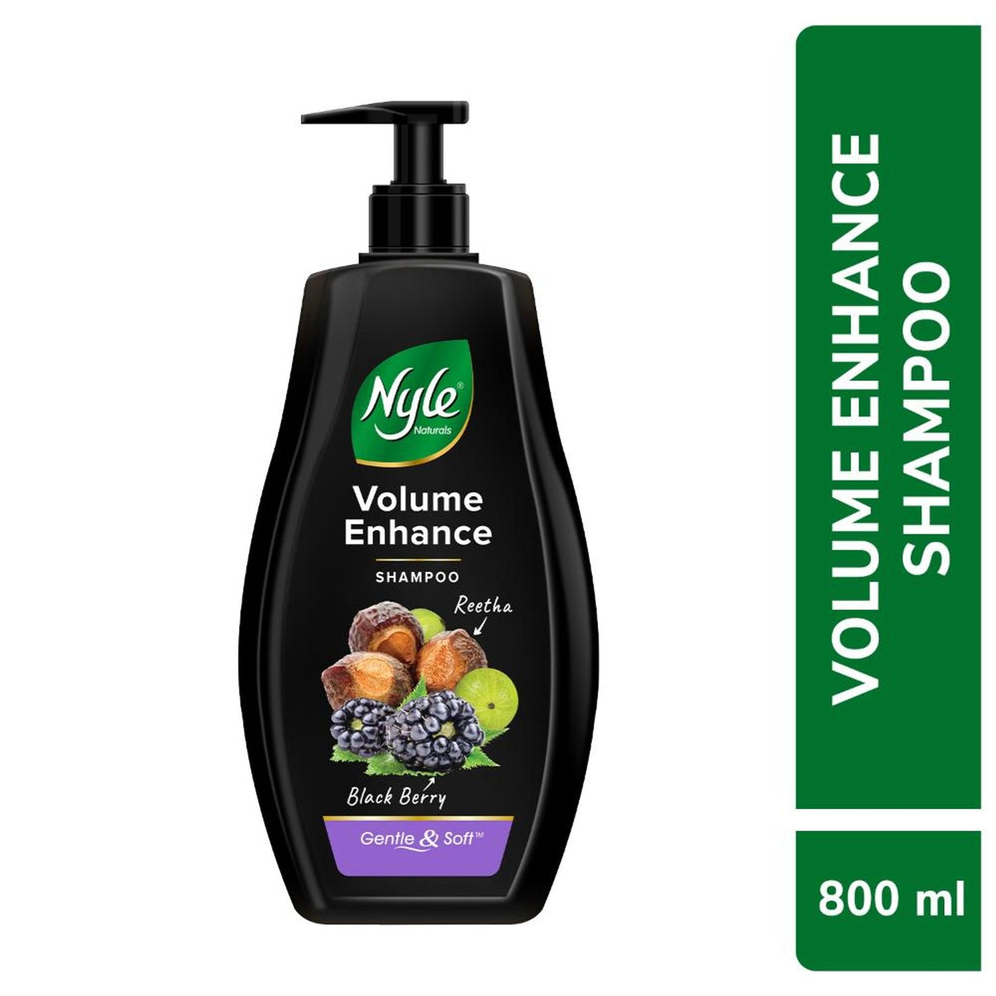 Nyle Naturals Volume Enhance Shampoo with Goodness Of Reetha & Blackberry
