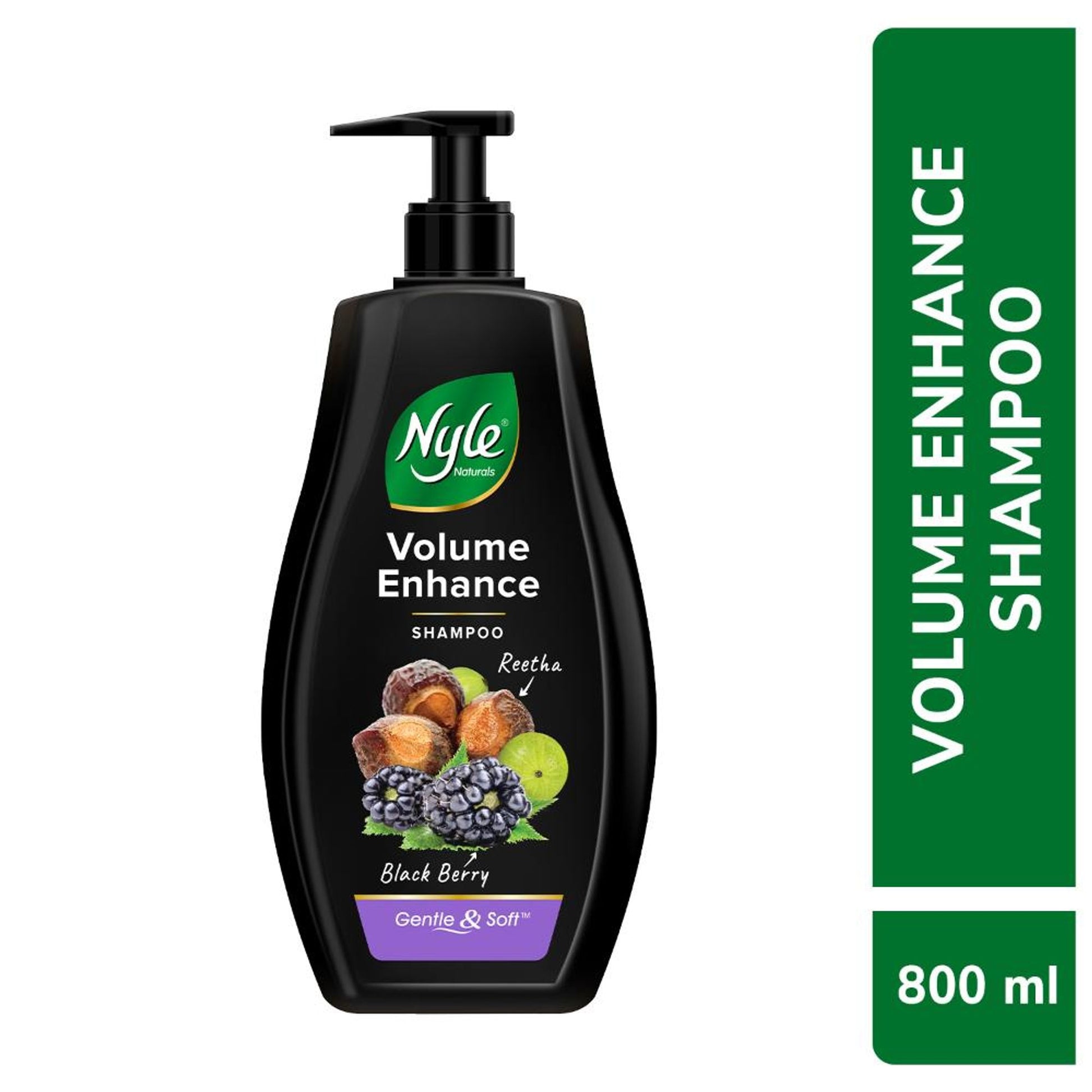 Nyle Naturals Volume Enhance Shampoo with Goodness Of Reetha & Blackberry