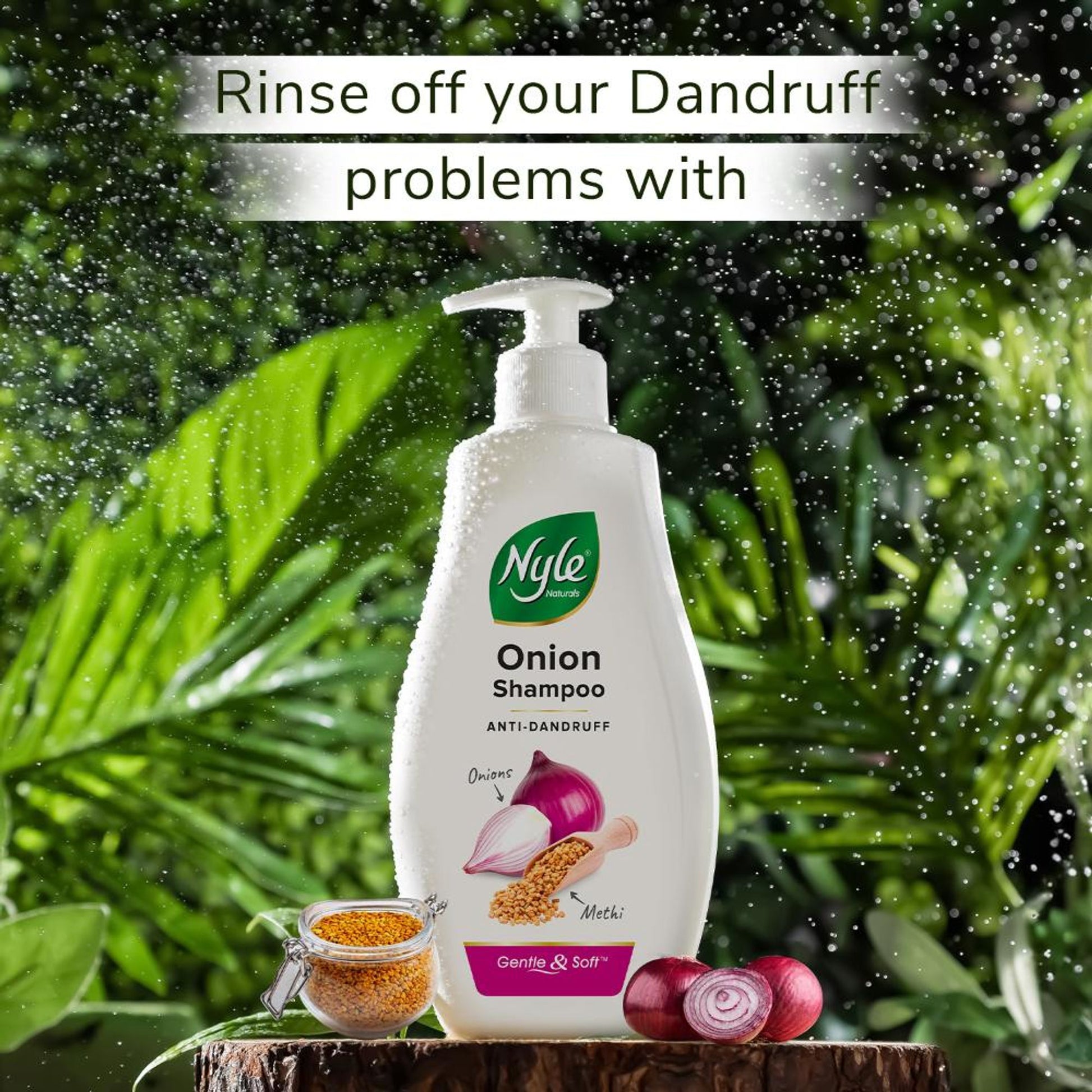 Nyle Naturals Anti Dandruff Shampoo with Goodness Of Onion & Methi