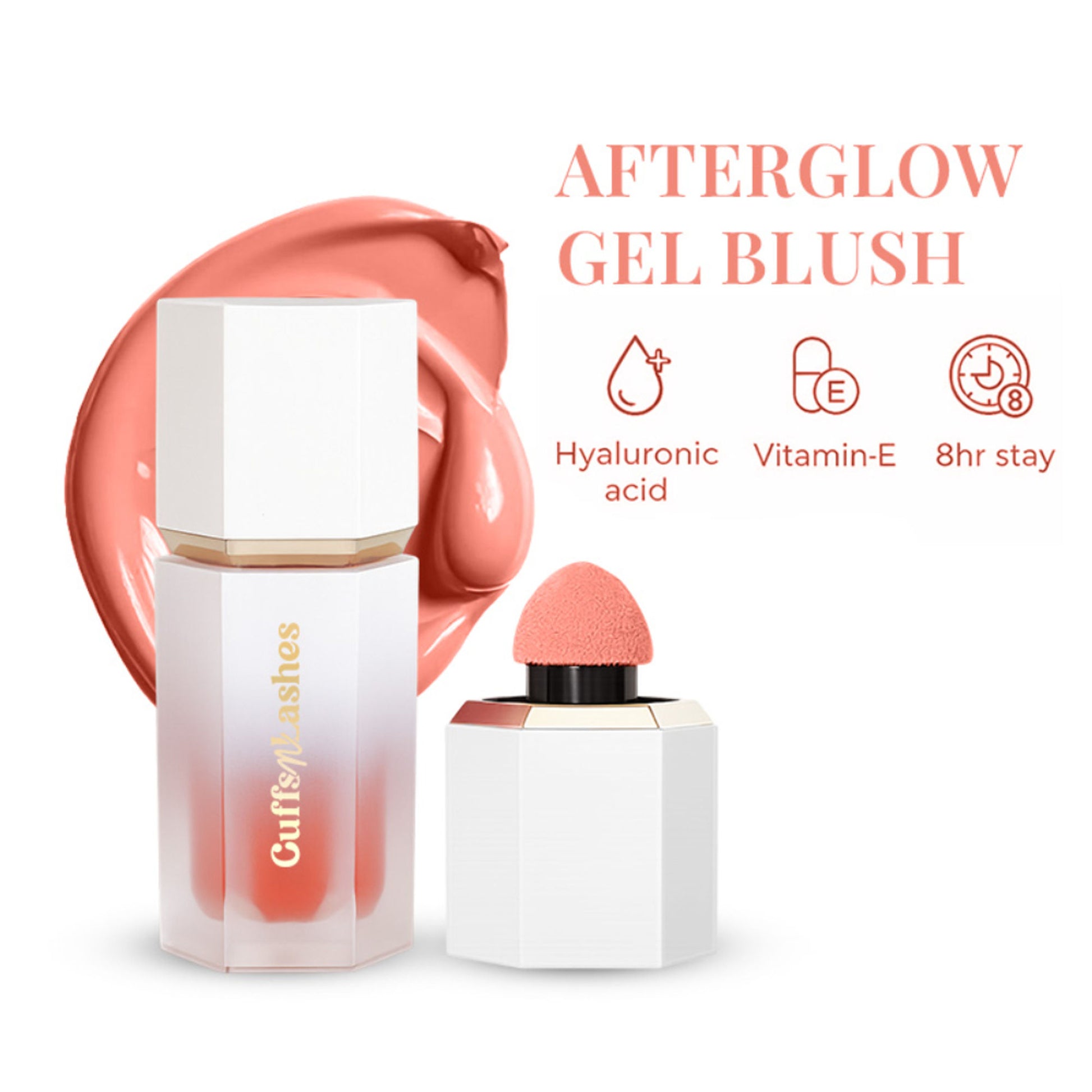 CUFFS N LASHES After Glow Liquid Blush - 01 Peaches