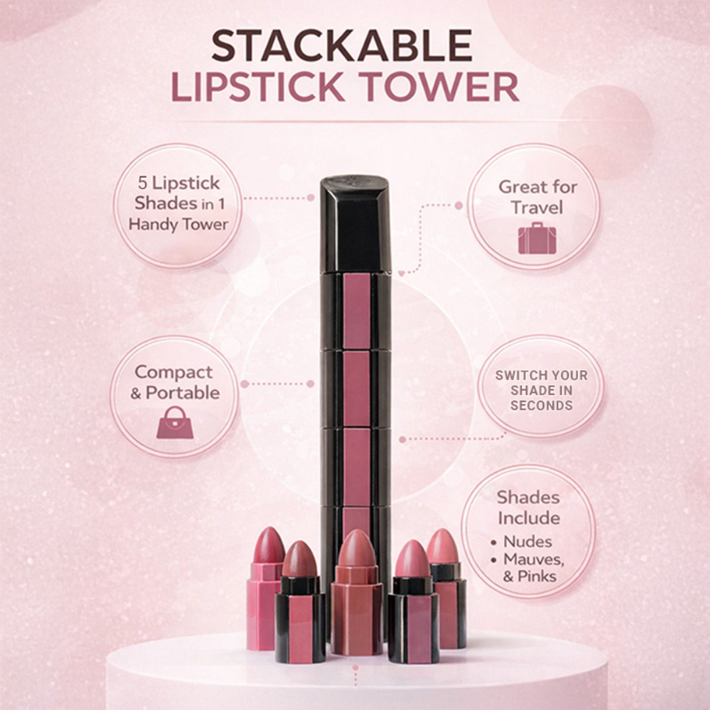 CUFFS N LASHES Penta 5 In 1 Matte Lipstick - 02 Nude